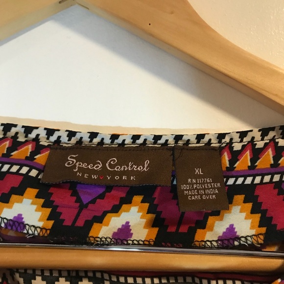 speed Control multi color dress - Picture 3 of 5